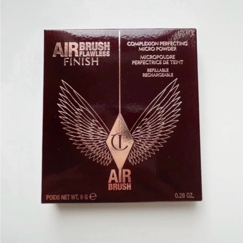 NWT Charlotte Tilbury Airbrush Flawless Refillable Finish Pressed Powder in Fair